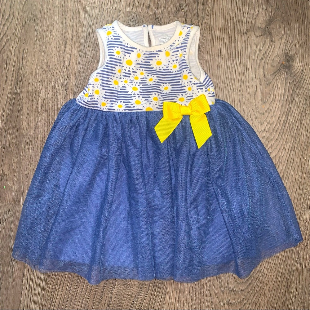 Koala Kids Infant Girls Summer Dress Tulle 6-9 Months Sleeveless Daisies